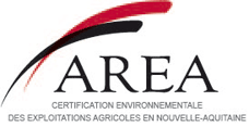 Logo Certification AREA - Agriculture Respectueuse de l’Environnement en Nouvelle-Aquitaine